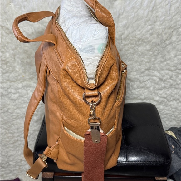 convertible leather backpack diaper bag Chic - to Tote - Best Designer Baby Bag - Vegan Introducing the large Chelsea Convertible by Hannah and Henry MOMINSIDE Diaper Bag Tote Convertible